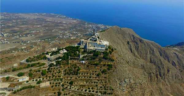 Santorini, Mount Profitis Ilia